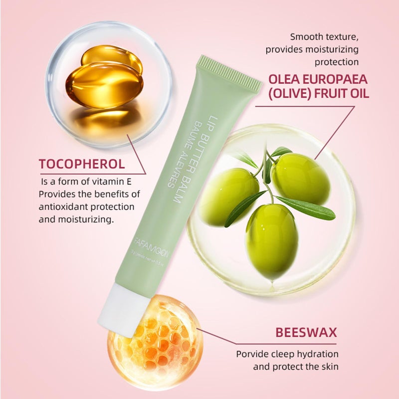 Dulele 5PCS Lip Glossy Butter Balm Set, Instant Hydrating Nourishing Lip Mask Non-Sticky Lip Balm, Soften Dry Lips and Lip Care - Image 3